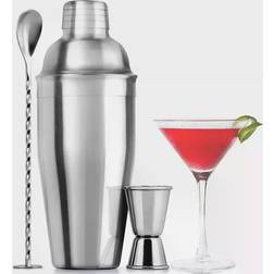 Zulay Kitchen Large Stainless Steel Cocktail Shaker Bar Set 3