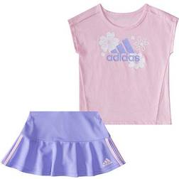 adidas Tank and Skort 2-Piece Set - Clear Pink