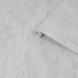 Laura Ashley Whinfell Moonbeam Industrial Metallic Effect Smooth Wallpaper