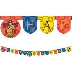 Ghirlanda lettere Happy Birtdhay Harry Potter Hogwarts