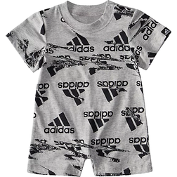 adidas Allover Print Shortie Romper - Grey (FZ9685)