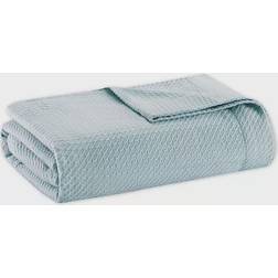 Madison Park Egyptian Cotton Blankets Blue (274.32x228.6)