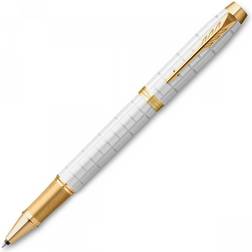 Parker IM Premium Pearl/Gold Rollerball