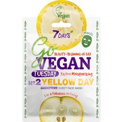 7DAYS Beauty 7DAYS GoVEGAN Tuesday YELLOW DAY Sheet Mask 25 g