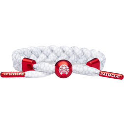 Rastaclat Fangs Braided Bracelet - White/Red