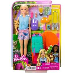 Barbie Camping Dukke m. tilbehør Asst