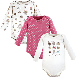 Hudson Cotton Long-Sleeve Bodysuits 3-pack - Sweet Bakery (10118842)