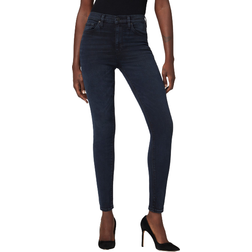 Hudson Barbara High-Rise Super Skinny Ankle Jeans - Inked Pitch