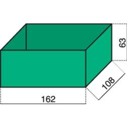 Huenersdorff Hünersdorff Sortimentskuffert-indsats (L x B x H) 162 x 108 x 63 mm Antal fag: 1 1 stk