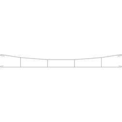 Viessmann 4134 H0 Køreledning H0 Fleischmann Profi spor, H0 RocoLine (uden ballast) 140.0 mm 5 stk