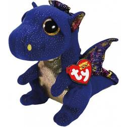 TY Beanie Boo Saffire Dark Blue Dragon 24cm