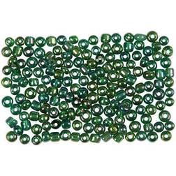 Seed Beads 3 mm Grönolja 500 gram