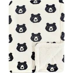 Yoga Sprout Mink Blanket with Sherpa Backing Bear