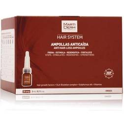 Martiderm Hair System Anti hair Lose 28 Ampoules Anti hair Loss Shampoo