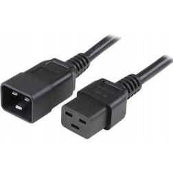 Manhattan 302814 Extension power cable IEC320 C19 to C20 16A 2m black