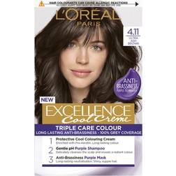 L'Oréal Paris Excellence Crème Cool 4.11 Ultra Ash Brown Hair Dye