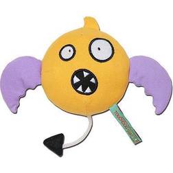 Touchdog Flying Critter Monster Plush Dog Toy, Yellow