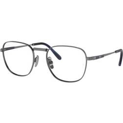 Ray-Ban Frank II Titanium Gunmetal Fassung Klar Glas Polarisiert 48-20