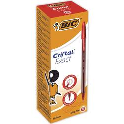 Bic Cristal Exact Ballpoint Pen Red PK20