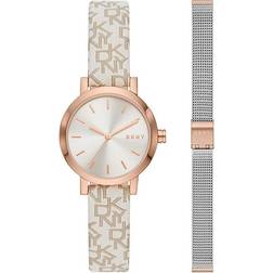 DKNY Uhr Soho Gift Set NY6605SET Rosa