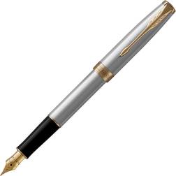 Parker Sonnet Steel/Gold Fyldepen Medium