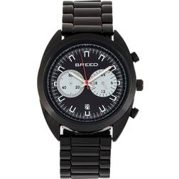 Breed Racer Chronograph Bracelet w/Date Black