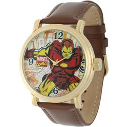 Marvel Vuxen Vintage Analog Kvartsur Brun