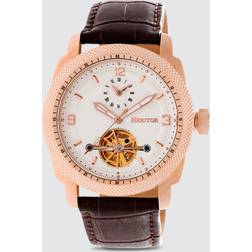 Heritor Automatic Helmsley 45mm Bracelet ONE SIZE Rose Gold White One Size