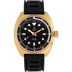 Shield SLDSH107-5 Dreyer Men Diver Watch, Gold & Black