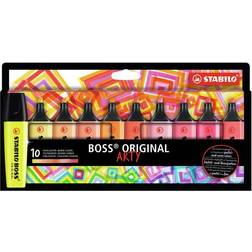 Stabilo Boss Arty Warm Colors Original Highlighters Set 10pcs