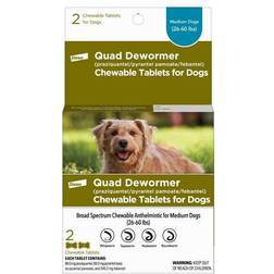 Elanco Bayer QUAD Dewormer Medium Dog 2ct 68mg
