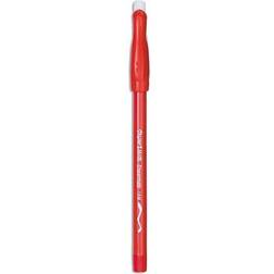 Paper Mate Erasermate Ballpoint Pen, Medium, Red Barrel/Ink, Dozen