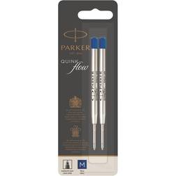 Parker Ballpen refill Quinkflow M Blue 2-Blister