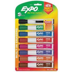 Expo Magnetic Dry Erase Markers, Chisel Tip, Assorted, 8/Pack (1944741)