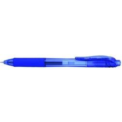 Pentel EnerGel-X Retractable Gel Pens, Fine Point, Blue Ink, 12/Pack (BLN105-C)