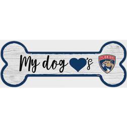 Fan Creations Florida Panthers Team Dog Bone Sign Board