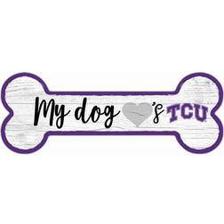 Fan Creations TCU Horned Frogs Team Dog Bone Sign