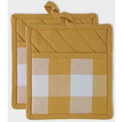 DII Buffalo Pot Holder Yellow (22.86x20.32)