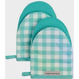 KitchenAid Gingham Mini Pot Holder Blue (20.32x13.97)