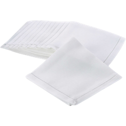 Saro Lifestyle Rochester Cloth Napkin White (50.8x50.8)