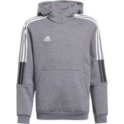 adidas Kid's Tiro 21 Sweat Hoodie - Grey Four Mel-Sld (GP8803)