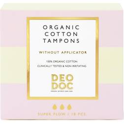 DeoDoc Organic Cotton Tampons Super 18 Stk