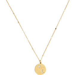 Kate Spade True Love I Love You To The Moon Pendant Necklace - Gold/Transparent