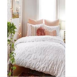 Peri Home Chenille Leopard Påslakan Vit (233.68x223.52cm)