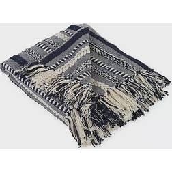 Design Imports Braided Blankets Blue (152.4x127cm)