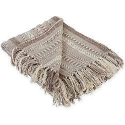 Design Imports Braided Blankets Beige (152.4x127)