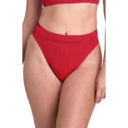 Bond Eye The Savannah High Waist Bikini Bottoms - Baywatch Red