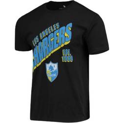 JUNK FOOD Los Angeles Chargers Slant T-shirt - Black