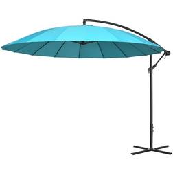 OutSunny Alfresco Curved Adjustable Parasol 3 Metres, Green