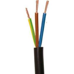 Lemvigh-Müller Plastkabel PKAJ Rund Sort 3x1mm² 50 meter